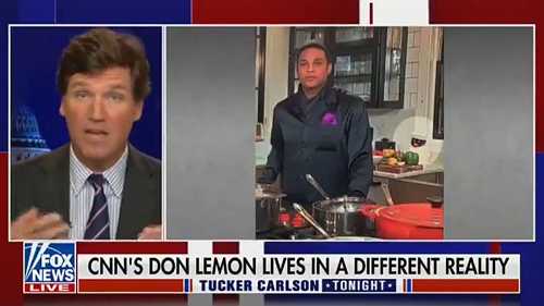 Tucker Carlson Pretends to Care About Racism While Calling Out Don Lemon for His Blackface Cookie Jar Tucker Carlson Pretends to Care About Racism While Calling Out Don Lemon for His Blackface Cookie Jar