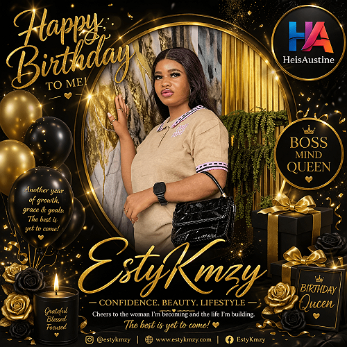 Entertainment: It’s My Day EstyKmzy – Celebrate Birthday With New Release “Grace” (Out On 16 May) @HeisAustine Entertainment: It’s My Day EstyKmzy – Celebrate Birthday With New Release “Grace” (Out On 16 May) @HeisAustine
