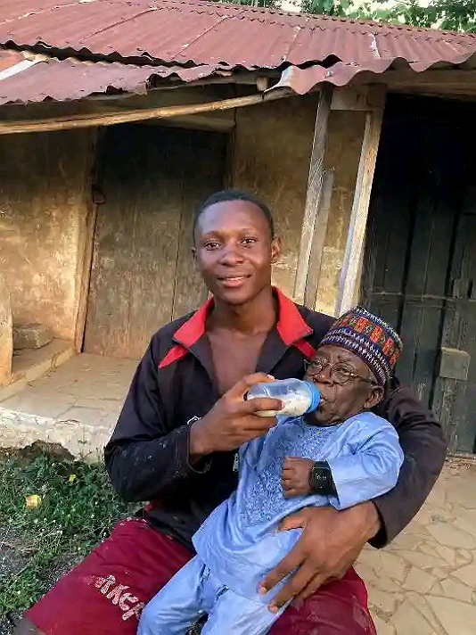 Have you what a shame Nigeria president have turned to a baby boy #news